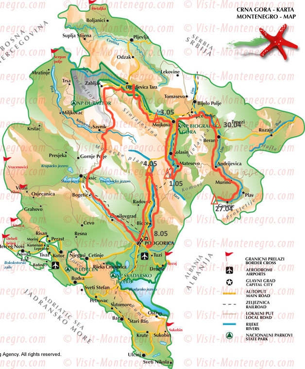 Отчет о водном спортивном походе (катамараны, плот)  4-й (с элементами 5-й) категории сложности  по Республике Черногория